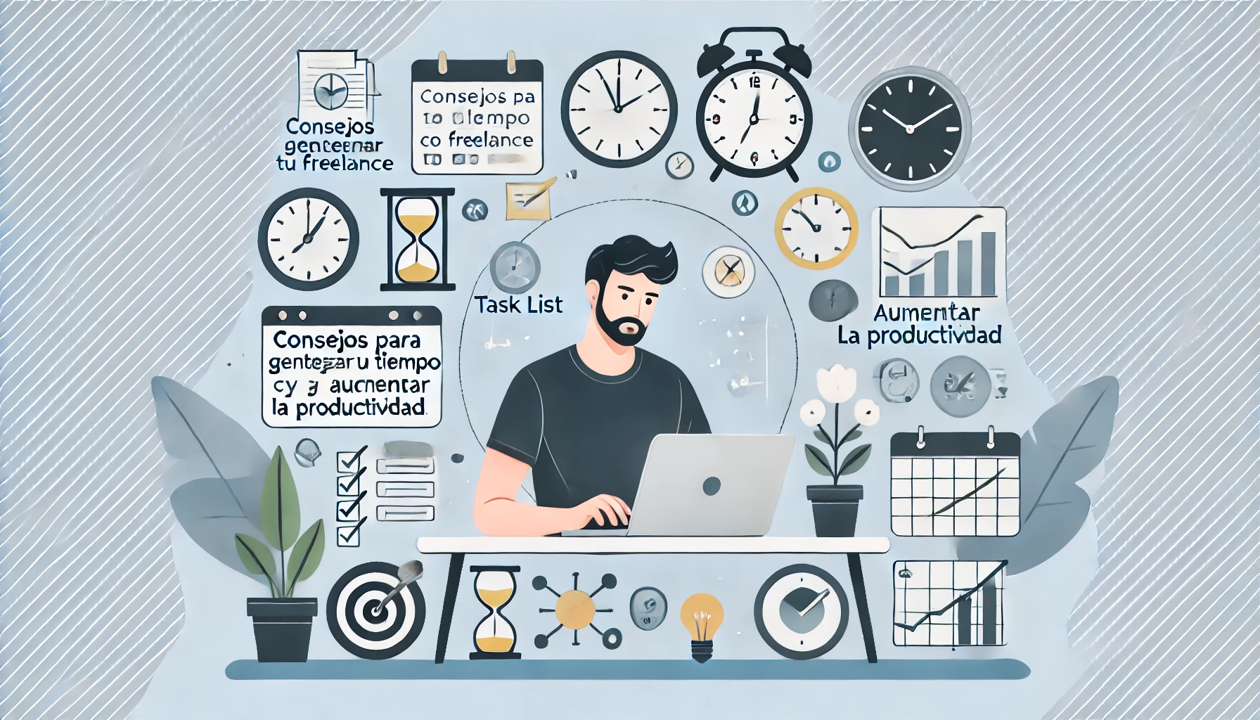 Consejos para gestionar tu tiempo como freelance y aumentar la productividad.