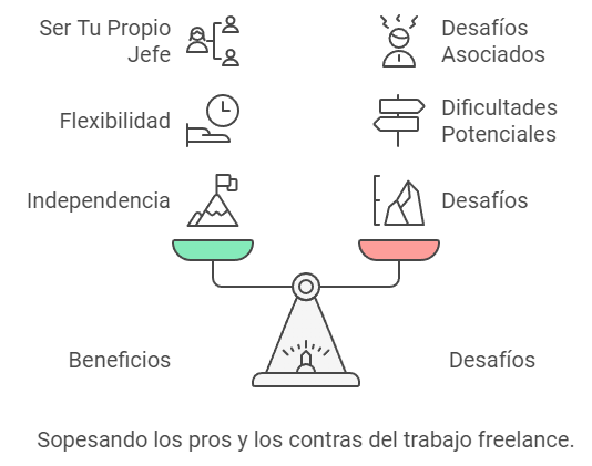 El trabajo freelance ofrece un nivel de independencia 